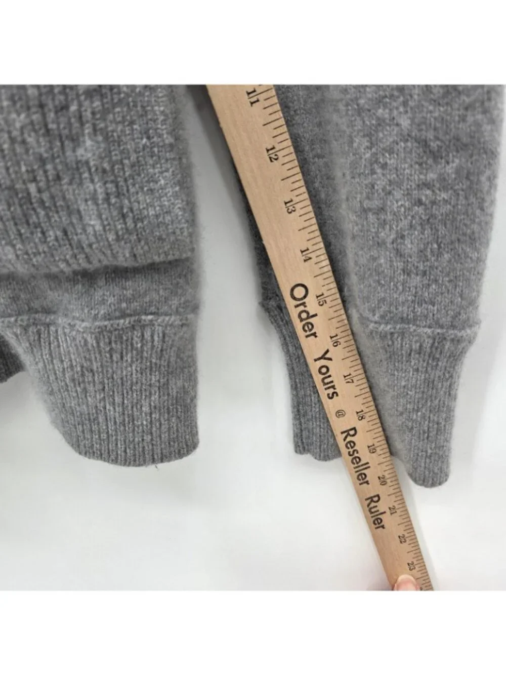 Banana Republic Sweater Mens L Gray Merino Wool Blend Full Zip Pockets Cardigan